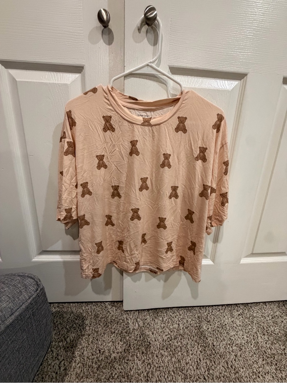 Forever French teddy bear pajama set